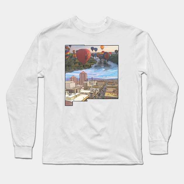 New Mexico Long Sleeve T-Shirt by TwoBroads